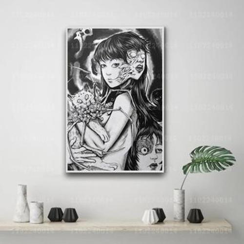 Junji ito affiche en toile affiche d¿¿corative pla,mpression murale... on Productcaster.