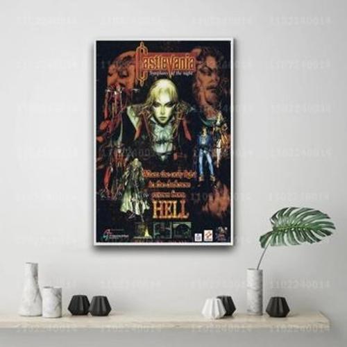 Castlevania symphonie de la nuit joue de toile affiche,mpression mu... on Productcaster.