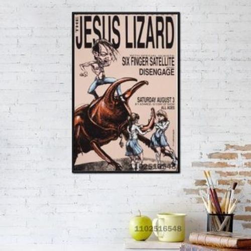 Affiche en toile L¿¿zard de J¿¿sus, affiche de peinture,mpression m... on Productcaster.