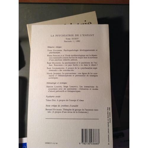 La Psychiatrie De L' Enfant N° 34 on Productcaster.