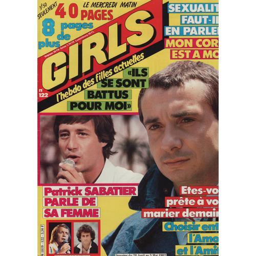 Girls / 28-04-1982 N°122 : Michel Sardou (1p) - François Valery (1p... on Productcaster.