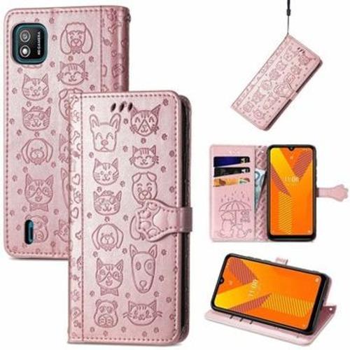 Coque Couverture Cuir Aimant Pour Wiko Y62 on Productcaster.