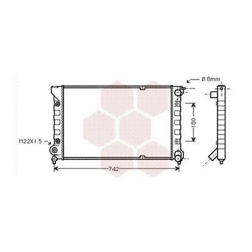 Radiateur Moteur Pour Volkswagen Scirocco Version : 1.8 16v De 1986... on Productcaster.