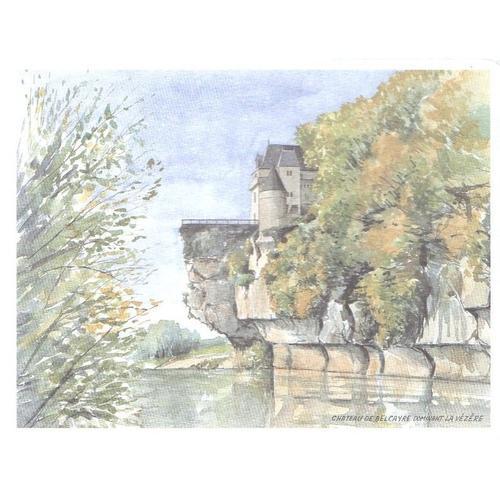 Reproduction D'une Aquarelle Sur Vélin § Chateau De Belcayre Domin... on Productcaster.