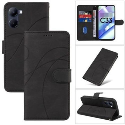 Coque En Cuir Aimant Pour Realme C33 on Productcaster.