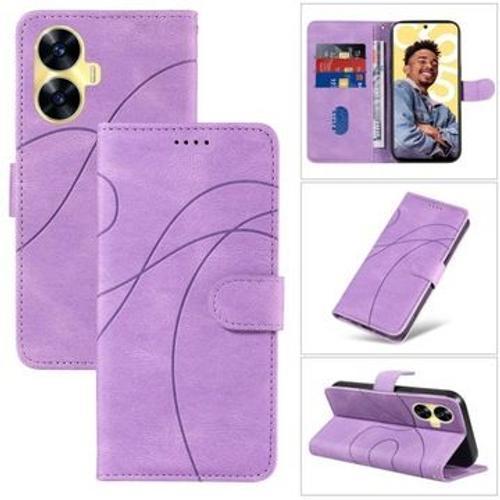 Coque En Cuir Aimant Pour Realme C55 on Productcaster.