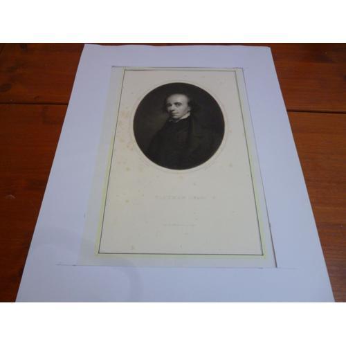 Gravure Sur Acier Xixème (Vers 1850) // Portrait En Buste De John F... on Productcaster.