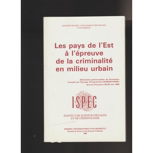 Les Pays De L' Est À L' Épreuve De La Criminalité En Milieu Urbain on Productcaster.