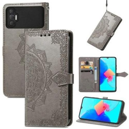 Couvercle De Coque En Cuir Aimant Pour Tecno Spark 8p on Productcaster.