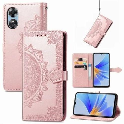 Coque En Cuir Aimant Pour Oppo A17 on Productcaster.