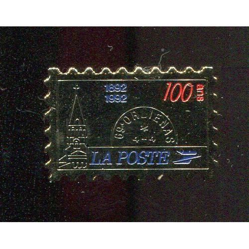 Pins La Poste Timbre 100 Ans 1892-1992 69 0rlienas 4/4/92 Rhone / D... on Productcaster.