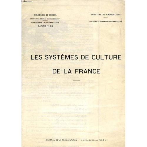 Les Systemes De Culture De La France (Carte N° 32) on Productcaster.