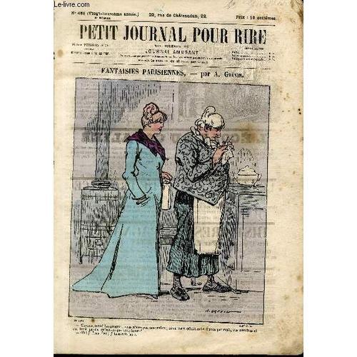 Petit Journal Pour Rire N°489 De La 3è Série - Fantaisies Parisiennes on Productcaster.