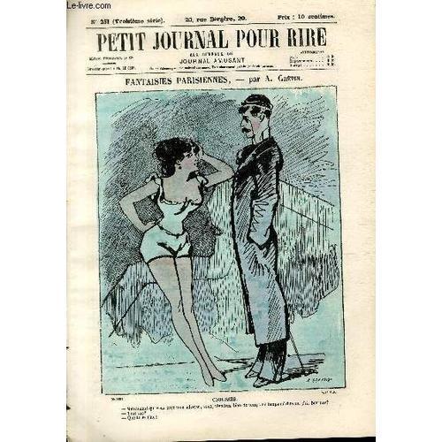 Petit Journal Pour Rire N°1233, N°251 De La 3è Série, Fantaisies Pa... on Productcaster.