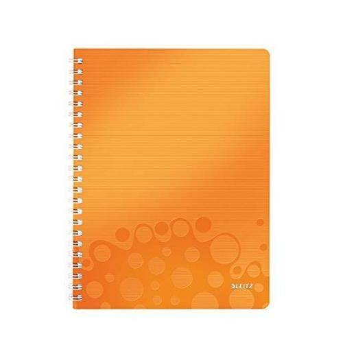 Leitz Cahier Wow A4 80 Pages Ligné Orange Métallisé on Productcaster.