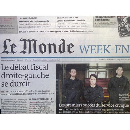 Le Monde Week-End N°20900 (Avec Suppléments) Mars 2012 on Productcaster.