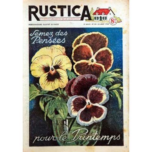 Rustica N° 34 Du 22/08/1948 - Semez Des Pensees Pour Le Printemps -... on Productcaster.