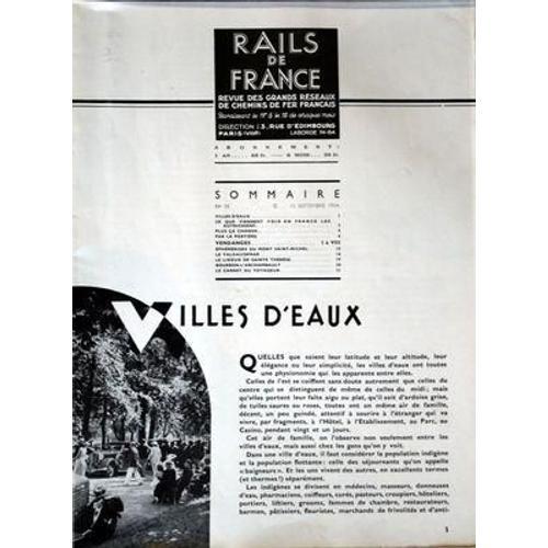 Rails De France N° 18 Du 15/09/1934 - Revue Des Grands Reseaux Des ... on Productcaster.