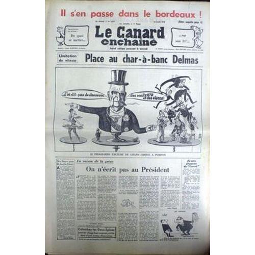 Canard Enchaine (Le) N° 2577 Du 18/03/1970 - Bordeaux - Delmas - G.... on Productcaster.