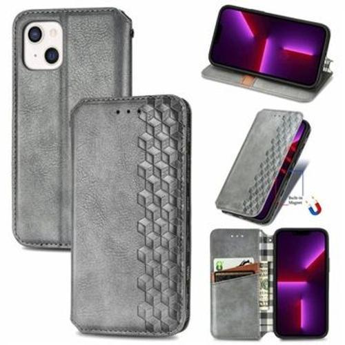 Coque En Cuir Aimant Pour Apple Iphone 13 on Productcaster.