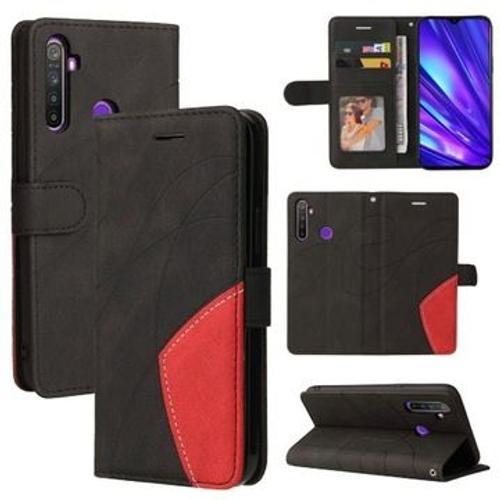 Couverture De Coque En Cuir Aimant Pour Realme 5 6i on Productcaster.