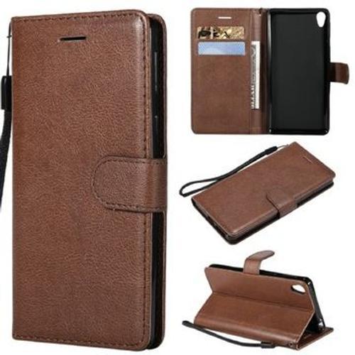 Etui En Cuir Aimant Pour Sony Xperia E5 on Productcaster.