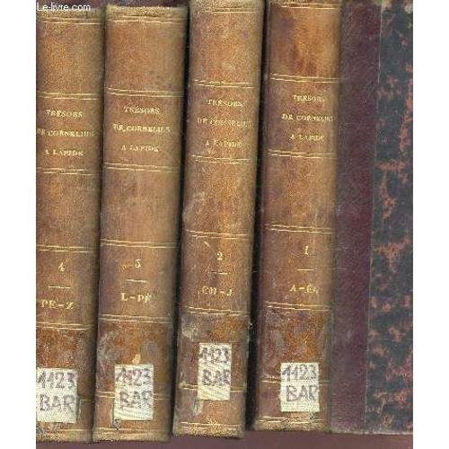 Les Tresors De Cornellius A Lapide - En 4 Volumes / Extraits De Ses... on Productcaster.