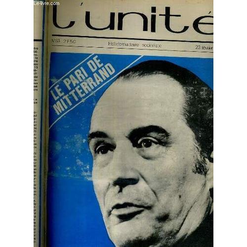 L'unite N° 53 - Hebdomadaire Socialiste - 23 Fevrier 1973 - Parti S... on Productcaster.