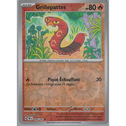 Carte Pokémon - Grillepattes - 036/162 - Reverse - Ev5 Forces Tempo... on Productcaster.