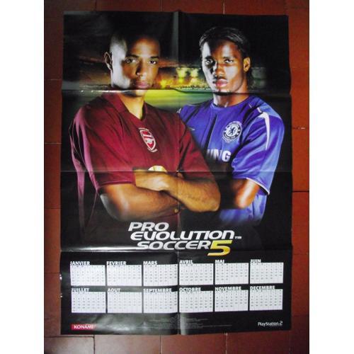 Affiche Playstation 2.Pro Evolution Soccer5.Calendrier 2006 on Productcaster.