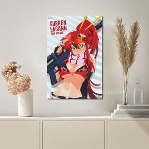 Gurren Lagann ¿C affiche en toile, d¿¿cor d'affiche d'anime,mpressi... on Productcaster.