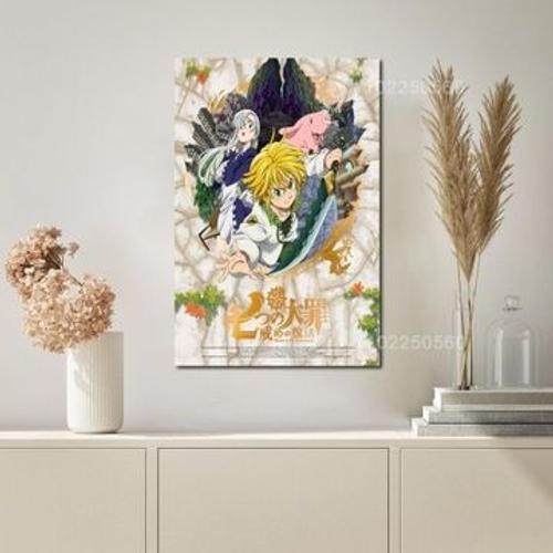 Affiche sur toile manga en ligne Nanatsu no taizai,mpression murale... on Productcaster.