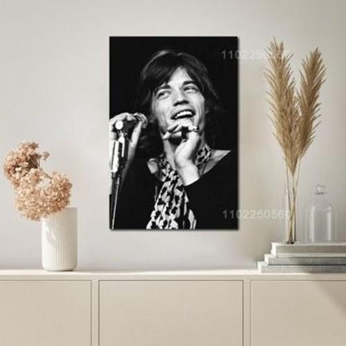 Affiche de d¿¿coration en toile de Mick Jagger Band,mpression mural... on Productcaster.