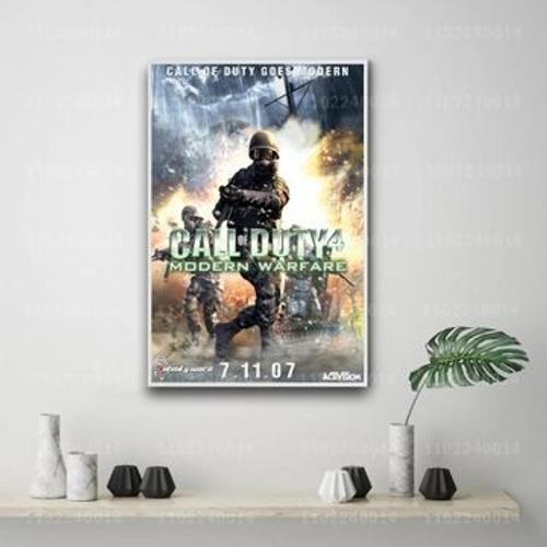 Affiche d¿¿corative en toile de jeu de guerre moderne,mpression mur... on Productcaster.