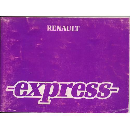 Renault Express Notice 1989 2ème Édition on Productcaster.