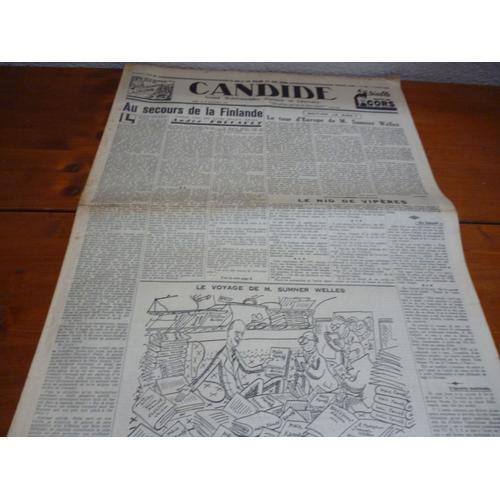 Candide N° 834 Du 6 Mars 1940 on Productcaster.