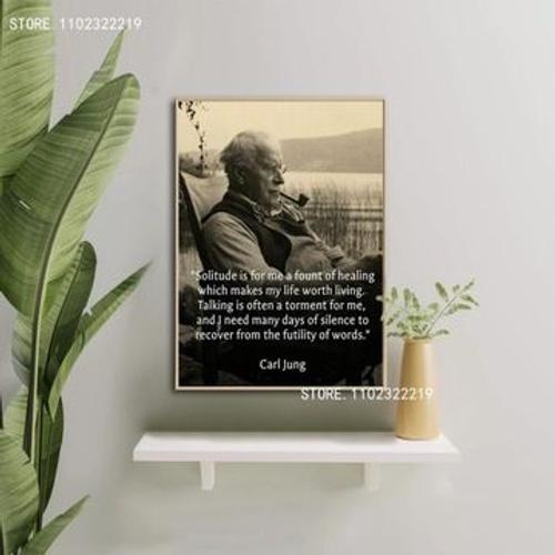 Affiche sur toile Carl Jung Poster Wall Art,mpression murale Poster... on Productcaster.