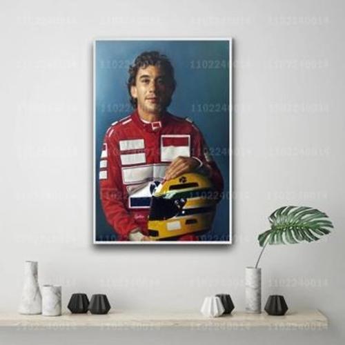 Affiche toile Ayrton senna racer d¿¿corative p,mpression murale Pos... on Productcaster.