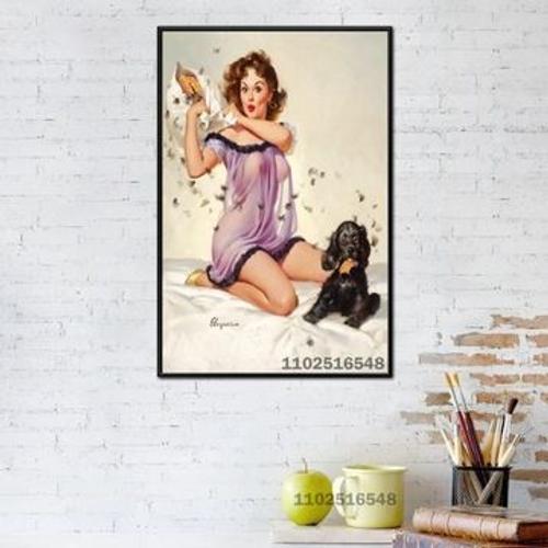 Affiche sur toile Gil Elvgren, peinture d'affiche,mpression murale ... on Productcaster.