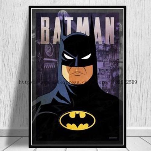 Affiche toile Bruce Wayne renvoie les affiches du film,mpression mu... on Productcaster.