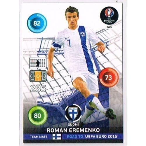 N°209 - Roman Eremenko - Finlande - Road To Euro 2016 - Uefa Euro 2... on Productcaster.