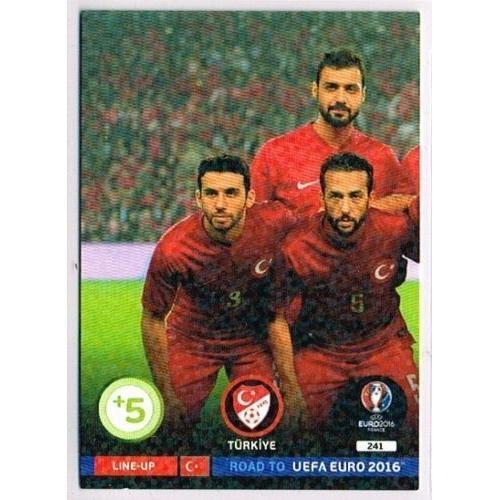 N°241 - Line Up - Turquie - Road To Euro 2016 - Uefa Euro 2016 - Ad... on Productcaster.