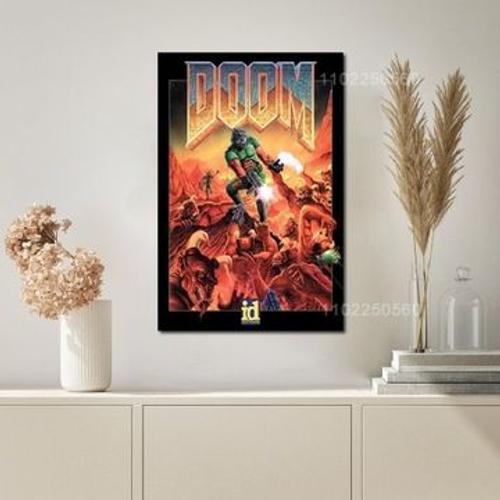 Affiche en toile, affiche de jeu Doom, affiche d¿¿corative,mpressio... on Productcaster.