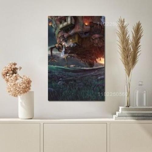 Affiche en toile Howl Moving Castle, d¿¿cor d'affiche,mpression mur... on Productcaster.