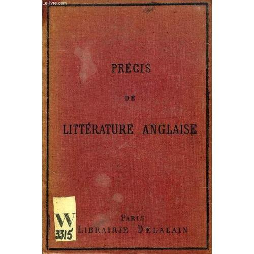 Precis De L'histoire De La Litterature Anglaise on Productcaster.