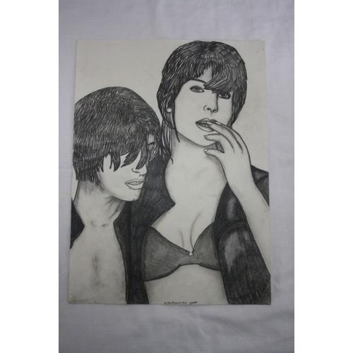 Dessin "Couple Mannequins" Format A3 (42 X 29,7 Cm) on Productcaster.