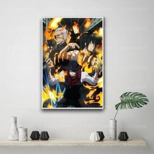 Affiche en toile Fire force cartoon d¿¿coratif p,mpression murale P... on Productcaster.