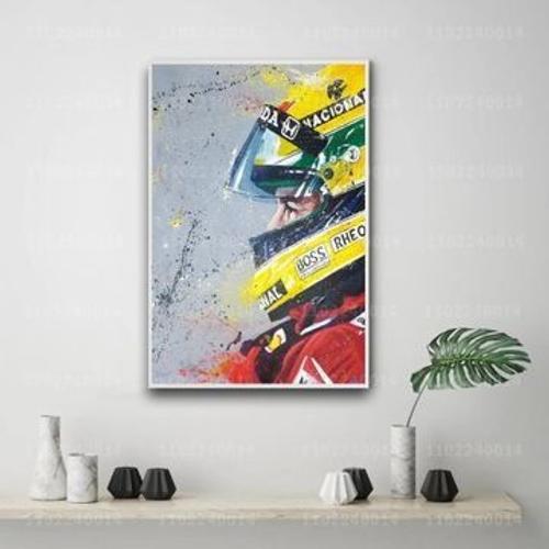 Affiche toile Ayrton senna racer d¿¿corative p,mpression murale Pos... on Productcaster.