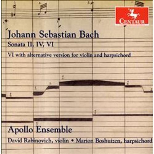 Bach: Sonatas Nos. 2, 4, 6, 6 With Alternative Version For Violin A... on Productcaster.