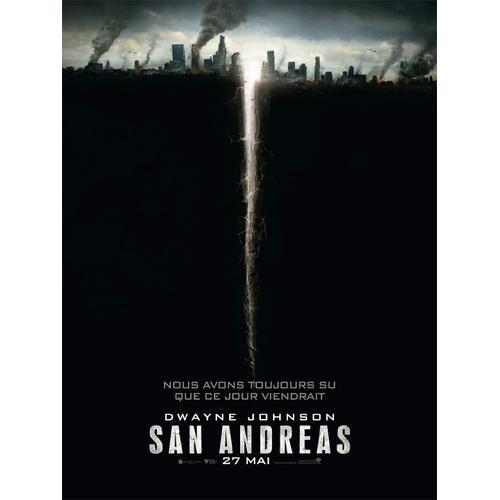 San Andreas -Véritable Pré-Affiche De Cinéma Pliée -Format 120x160 ... on Productcaster.